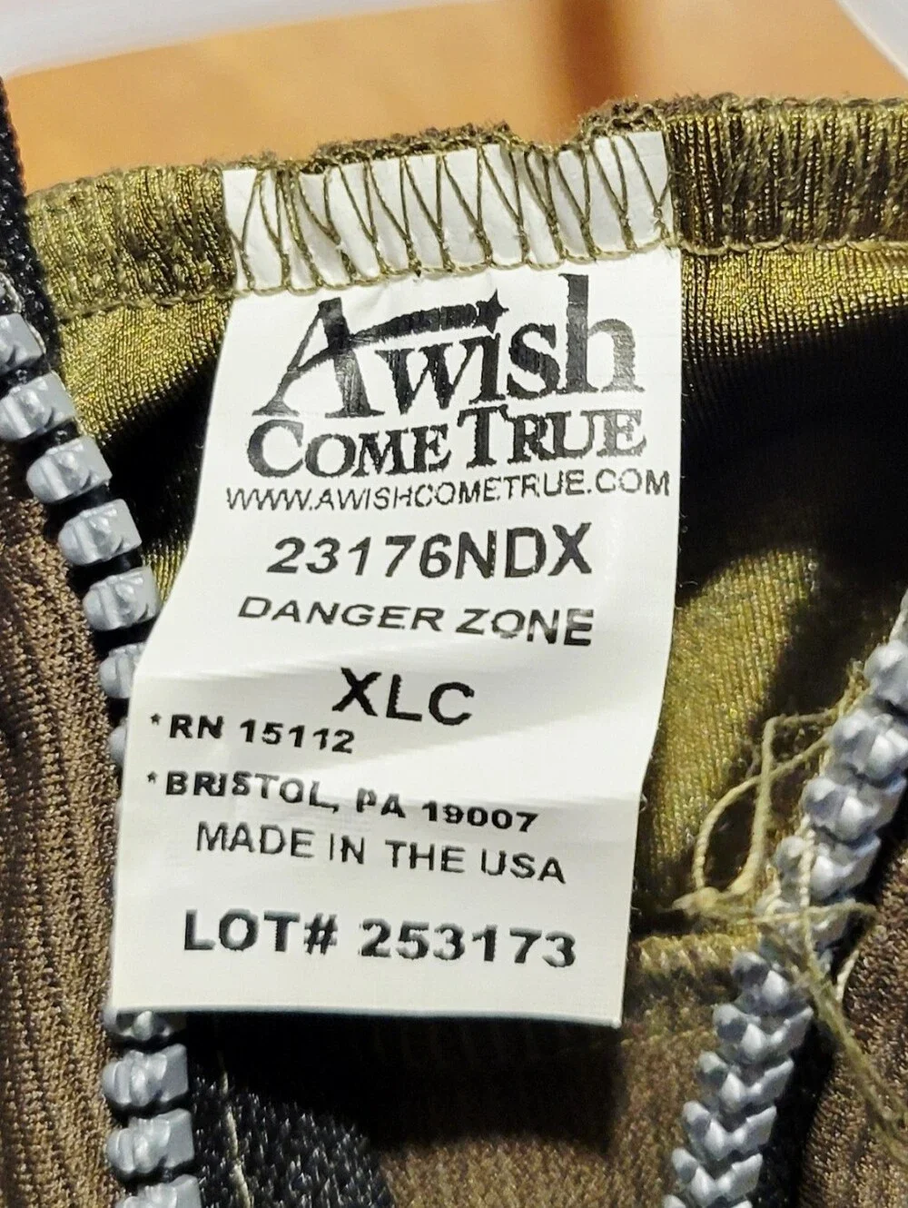 Olive Pilot Costume  With American Flag Patch